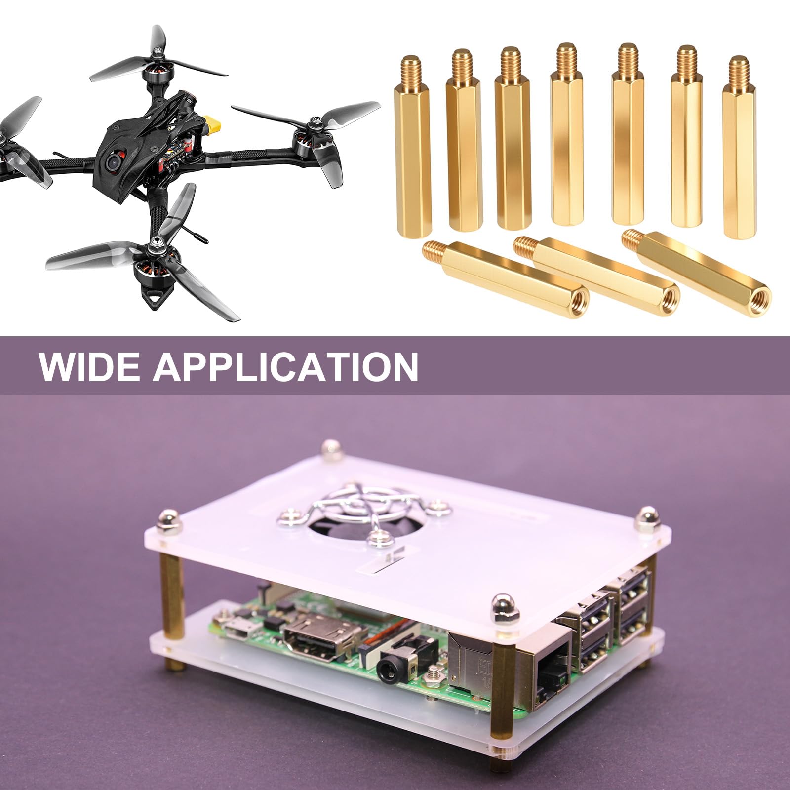 Amazon | uxcell スタンドオフ M3x11mm+6mm オス-メス 六角